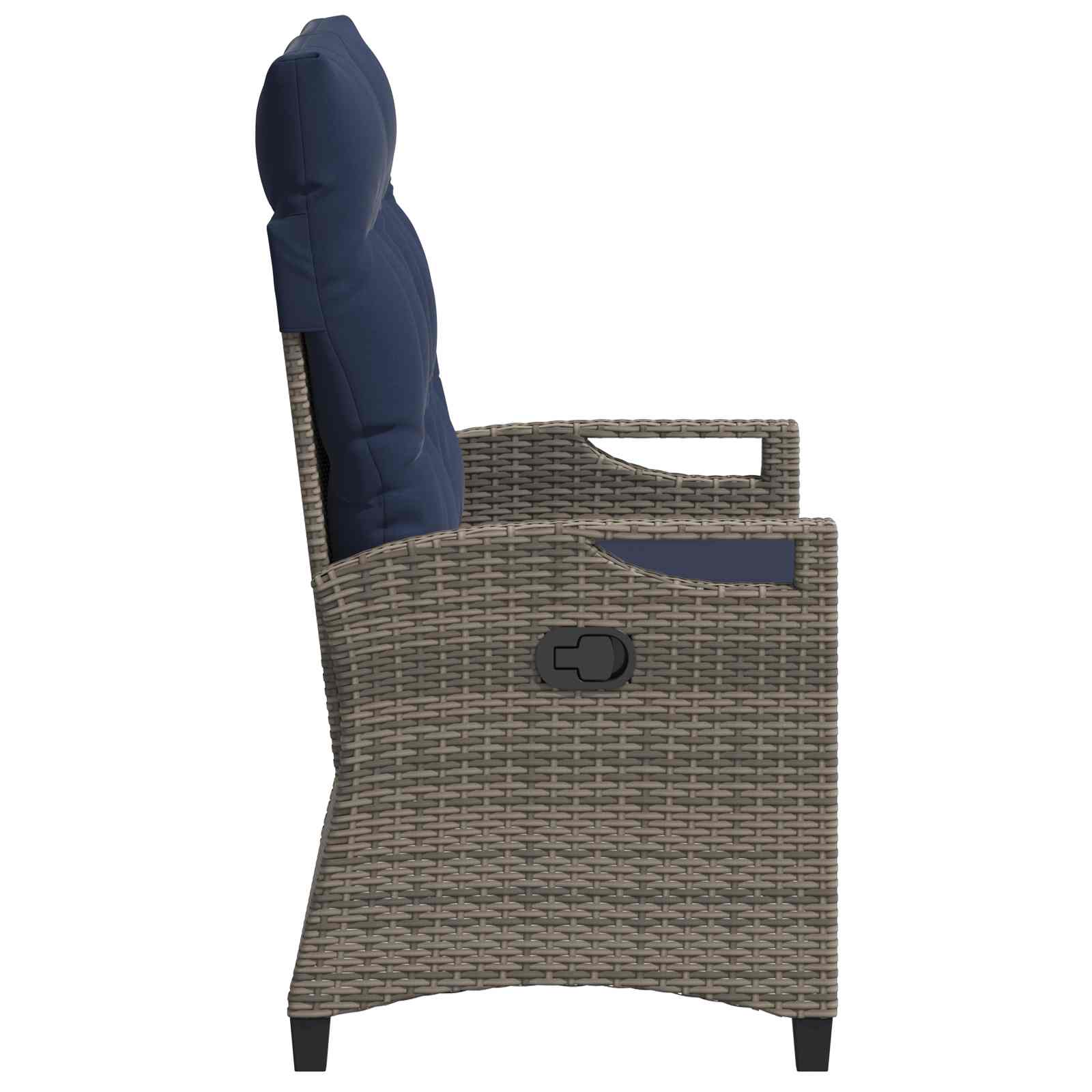 Havebænk med pude 105 x 60 x 112 cm stål