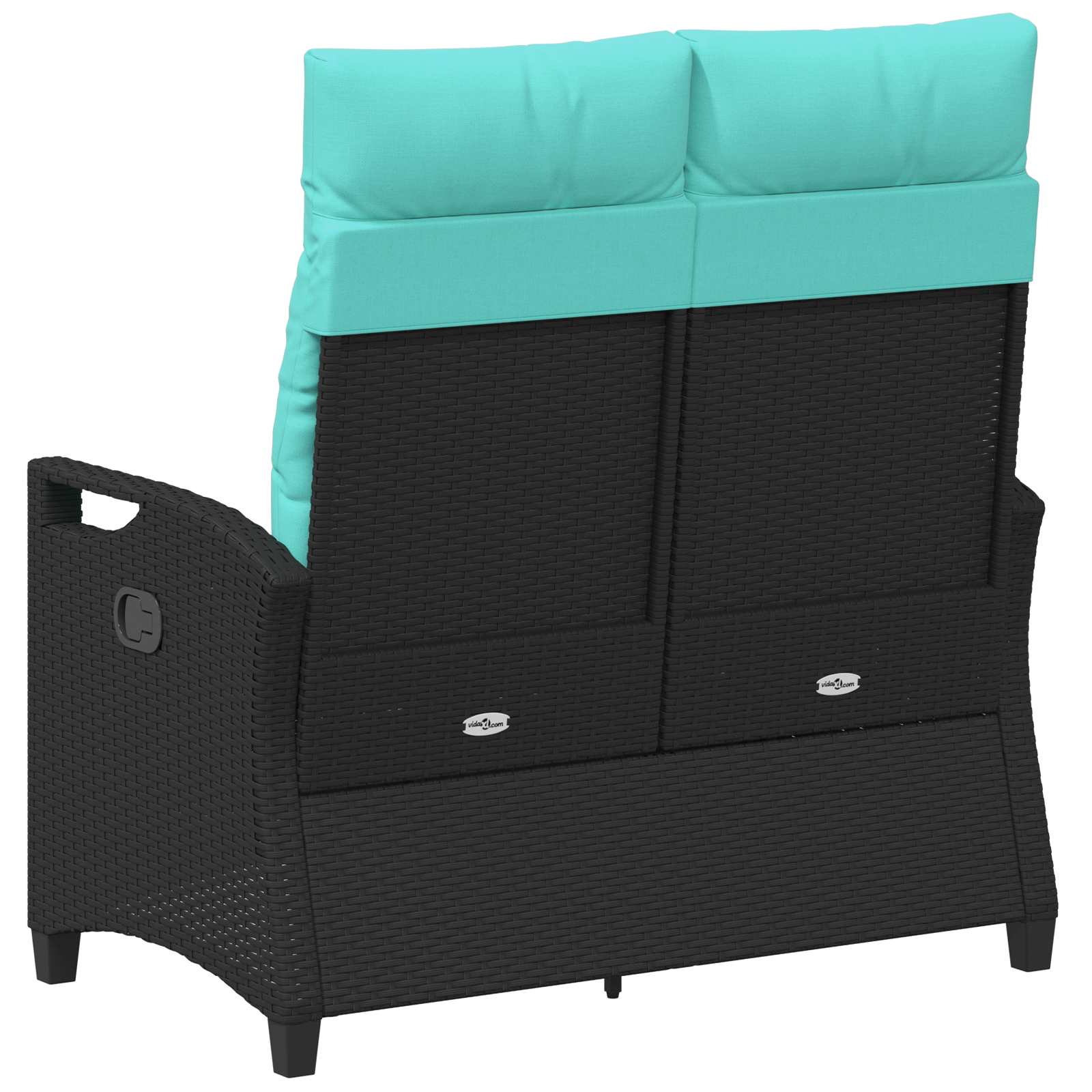 Havebænk med pude 105 x 60 x 112 cm stål
