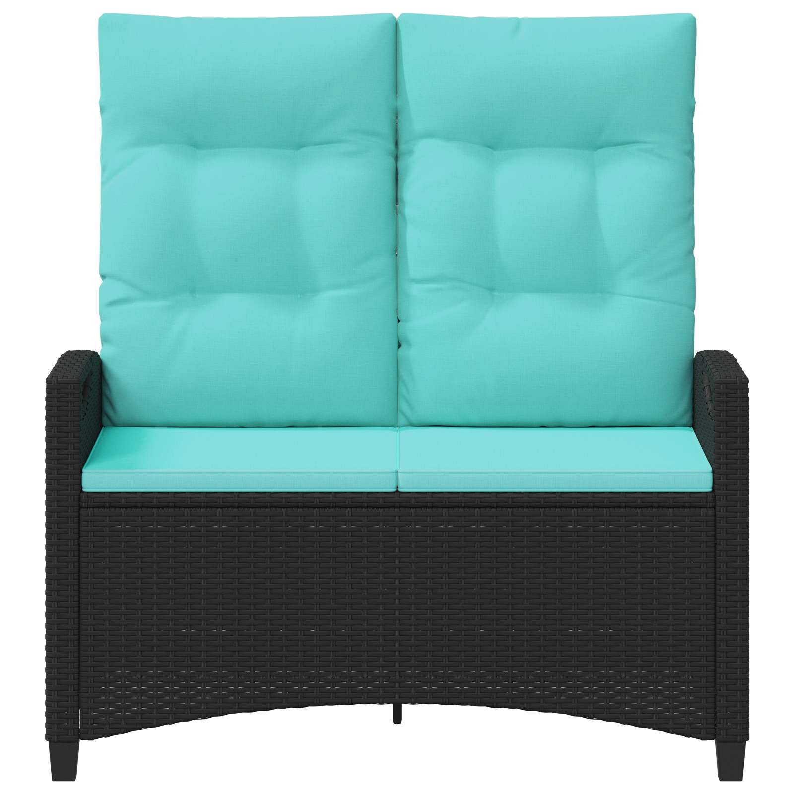 Havebænk med pude 105 x 60 x 112 cm stål