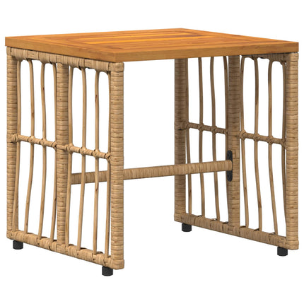 Have møbel sæt 3 stk. Naturlig og Creme Hvid Stål og Polyrattan