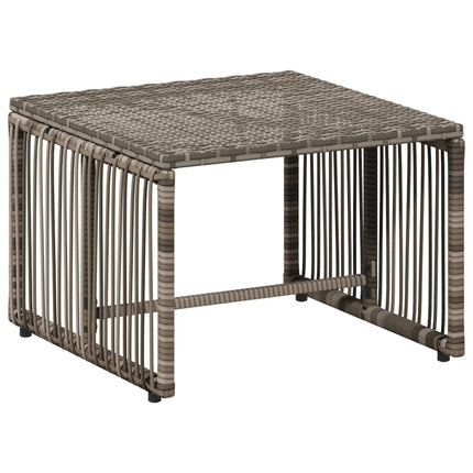 Have møbel sæt 11 stk. Grå og Mørkegrå polyrattan