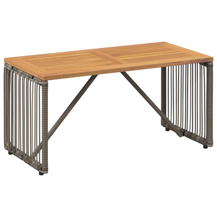Udendørs Bord Grå og Brun 80 x 40 x 40 cm polyrattan