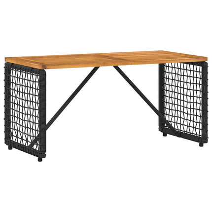 Have møbel sæt med pude 4 pcs Sort og Cremehvid