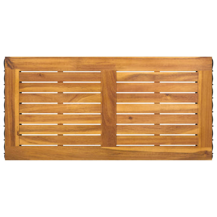 Have møbel sæt med pude 4 pcs Sort og Cremehvid