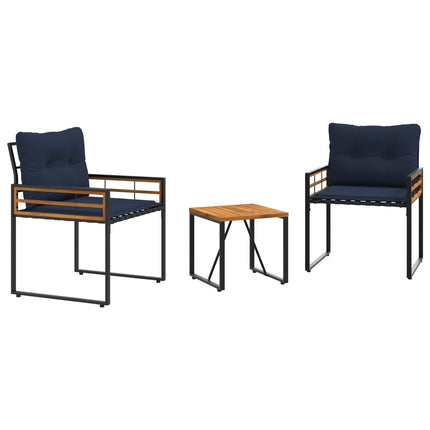 Have møbel sæt med pude 3 pcs Marineblå
