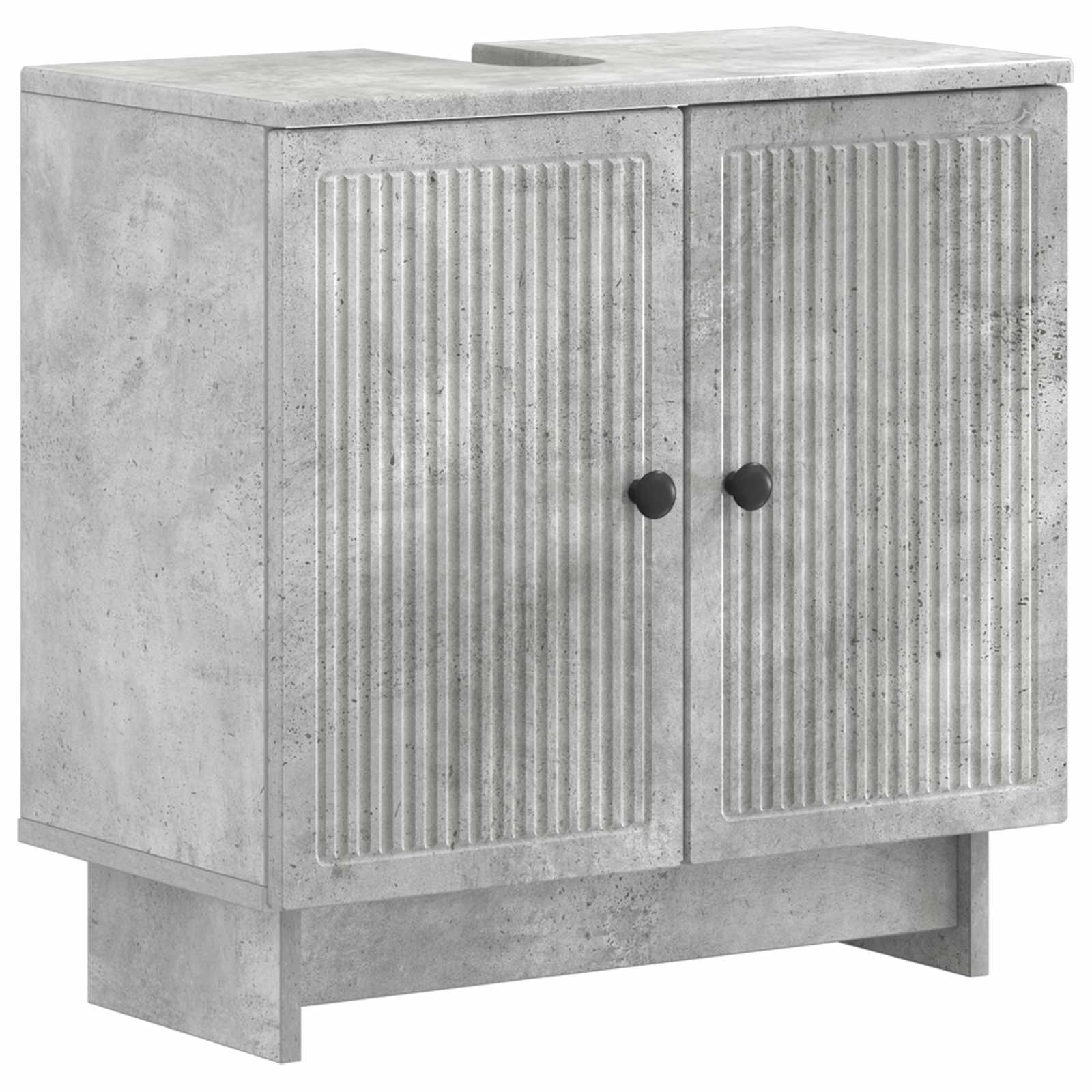 vidaXL Badeværelsesskabsunder EDE Betongrå 59,5 x 31,5 x 59 cm