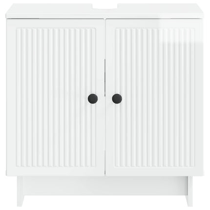 Badeværelsesskabsunder EDE Hvid højglans 59,5 x 31,5 x 59 cm