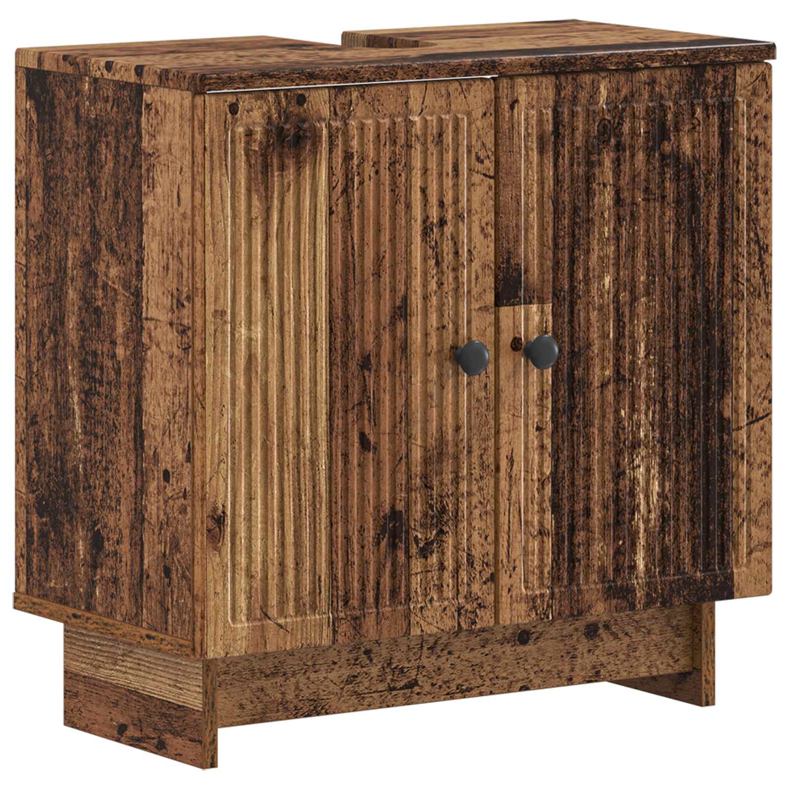 vidaXL Badeværelsesskabsunder EDE Gammelt træ 59,5 x 31,5 x 59 cm