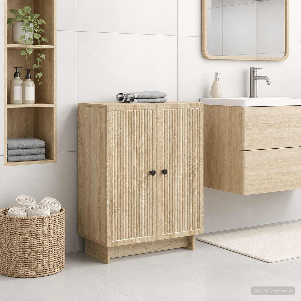 Badevrelse Opbevaringsskab EDE Sonoma-eg 59,5 x 31 x 80 cm