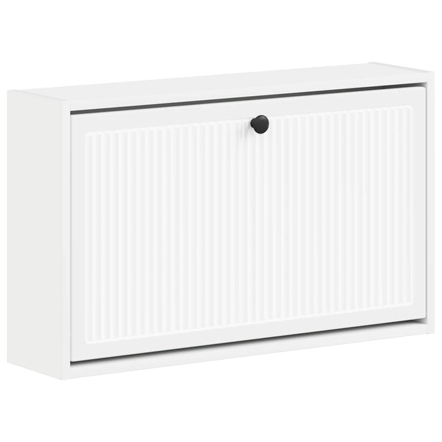 Vægmonteret Skoskab EDE 71 x 17 x 43 cm Konstrueret træ Hvid