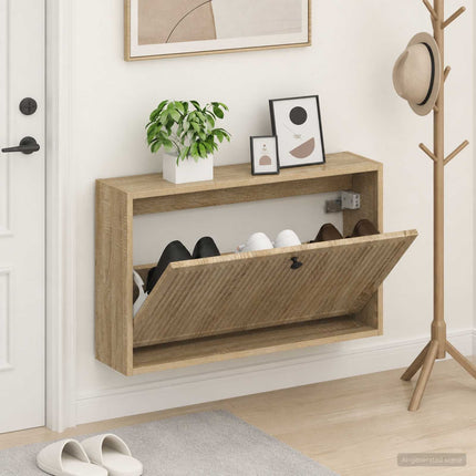 Vægmonteret Skoskab EDE 71 x 17 x 43 cm Konstrueret træ