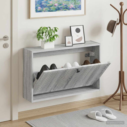 Vægmonteret Skoskab EDE 71 x 17 x 43 cm Konstrueret træ