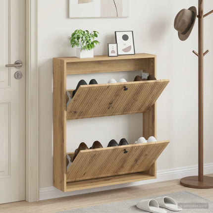 Vægmonteret Skoskab EDE 71 x 17 x 86 cm Konstrueret træ