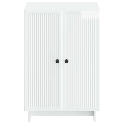 Sko skab EDE 59,5 x 39,5 x 90 cm Konstrueret træ Hvid højglans