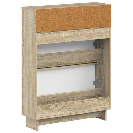 Sko skab EDE 78 x 24 x 103 cm Konstrueret træ Sonoma-eg
