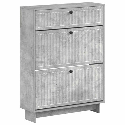Sko skab EDE 78 x 24 x 103 cm Konstrueret træ Betongrå