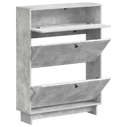 Sko skab EDE 78 x 24 x 103 cm Konstrueret træ Betongrå