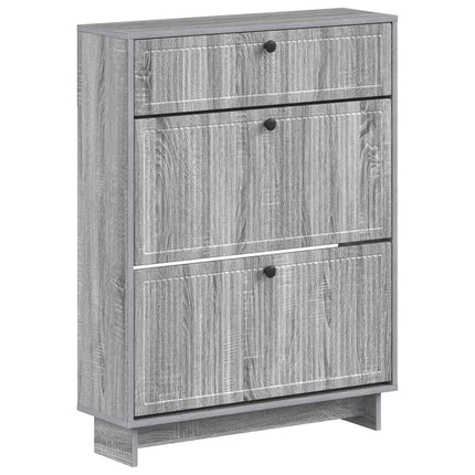 Sko skab EDE 78 x 24 x 103 cm Konstrueret træ Grå Sonoma