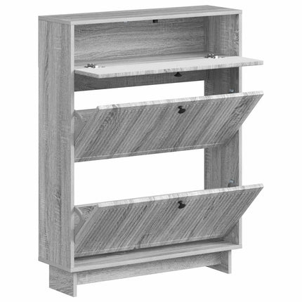 Sko skab EDE 78 x 24 x 103 cm Konstrueret træ Grå Sonoma