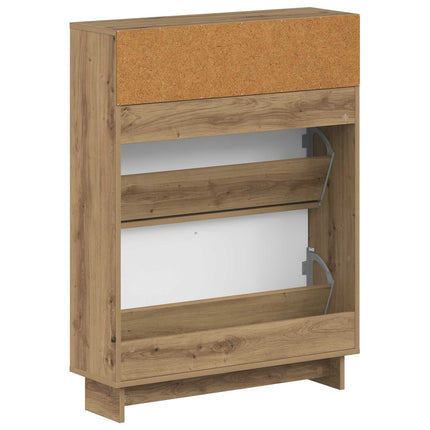 Sko skab EDE 78 x 24 x 103 cm Konstrueret træ Artisan-eg
