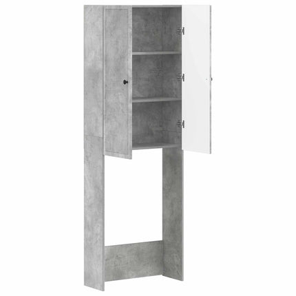 Toilet Skab EDE Betongrå 66 x 25,5 x 190 cm Konstrueret træ