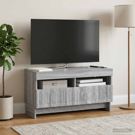 LED TV-skab Grå Sonoma Konstrueret træ