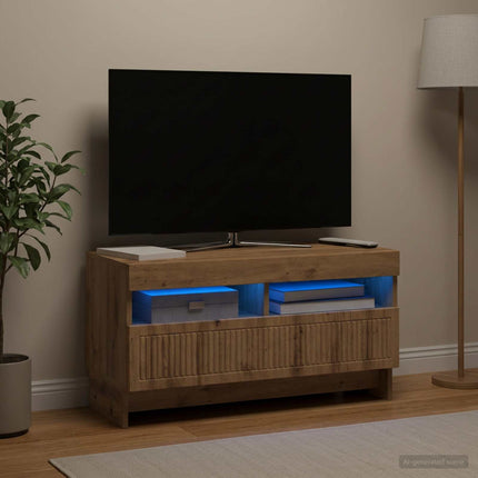 LED TV-skab Artisan-eg Konstrueret træ