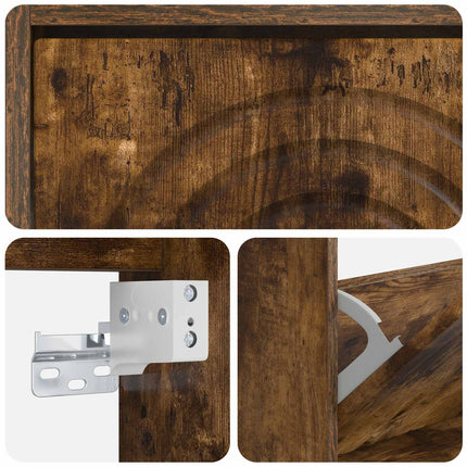 Vægmonteret Skoskab ALKMAAR 71 x 17 x 43 cm Konstrueret træ