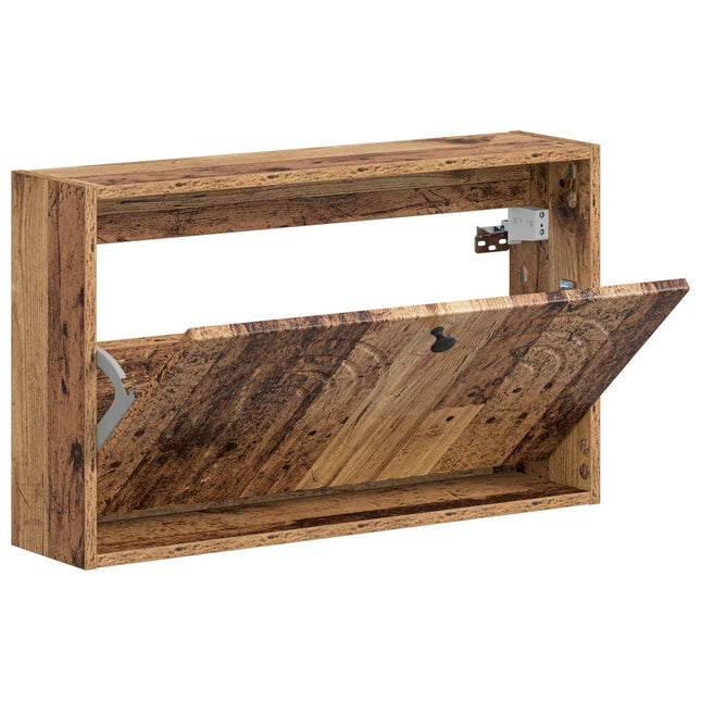 Vægmonteret Skoskab ALKMAAR 71 x 17 x 43 cm Konstrueret træ