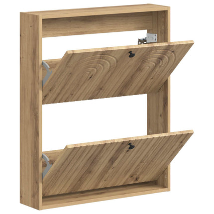 Vægmonteret Skoskab ALKMAAR 71 x 17 x 86 cm Konstrueret træ