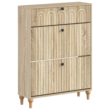 Sko skab ALKMAAR 78 x 24 x 103 cm Konstrueret træ Sonoma-eg