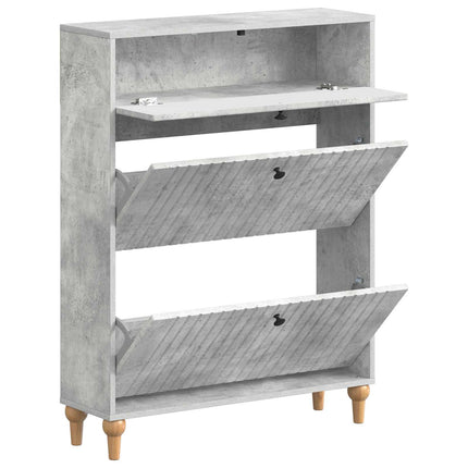 Sko skab ALKMAAR 78 x 24 x 103 cm Konstrueret træ Betongrå