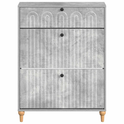 Sko skab ALKMAAR 78 x 24 x 103 cm Konstrueret træ Betongrå