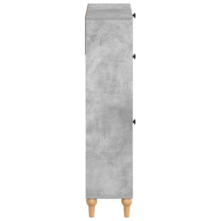 Sko skab ALKMAAR 78 x 24 x 103 cm Konstrueret træ Betongrå