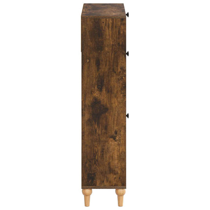 Sko skab ALKMAAR 78 x 24 x 103 cm Konstrueret træ Røget eg