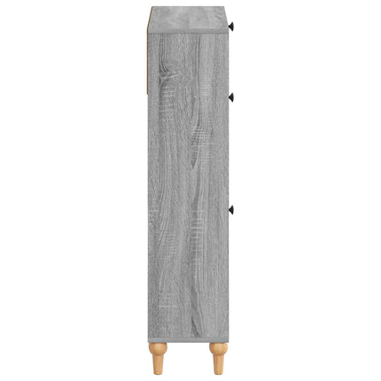 Sko skab ALKMAAR 78 x 24 x 103 cm Konstrueret træ Grå Sonoma