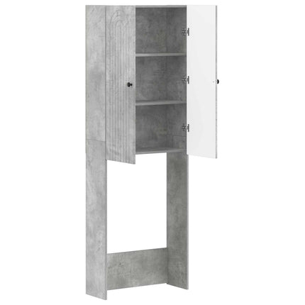 Toilet Skab ALKMAAR Betongrå 66 x 25,5 x 190 cm Konstrueret træ