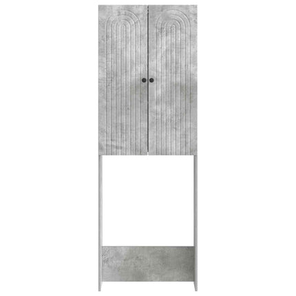 Toilet Skab ALKMAAR Betongrå 66 x 25,5 x 190 cm Konstrueret træ