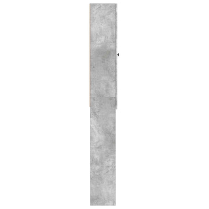 Toilet Skab ALKMAAR Betongrå 66 x 25,5 x 190 cm Konstrueret træ