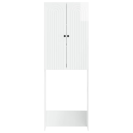 Toilet Skab ALKMAAR Hvid højglans 66 x 25,5 x 190 cm