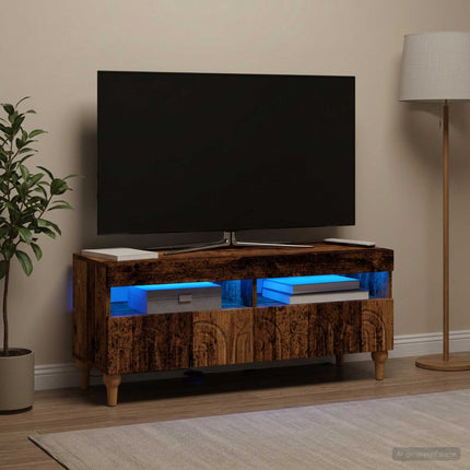 LED TV-skab Gammelt træ Konstrueret træ