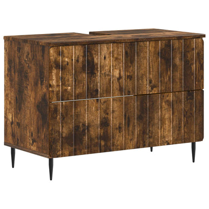 Badeværelsesskabsunder ZWOLLE Røget eg 82 x 41 x 58,5 cm