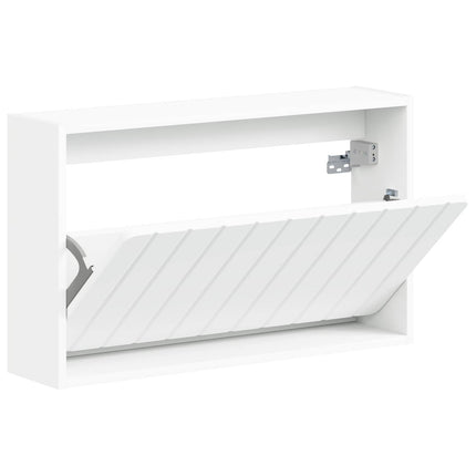 Vægmonteret Skoskab ZWOLLE 71 x 17 x 43 cm Konstrueret træ Hvid