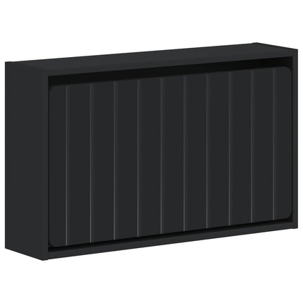 Vægmonteret Skoskab ZWOLLE 71 x 17 x 43 cm Konstrueret træ Sort