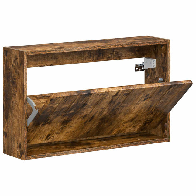 Vægmonteret Skoskab ZWOLLE 71 x 17 x 43 cm Konstrueret træ