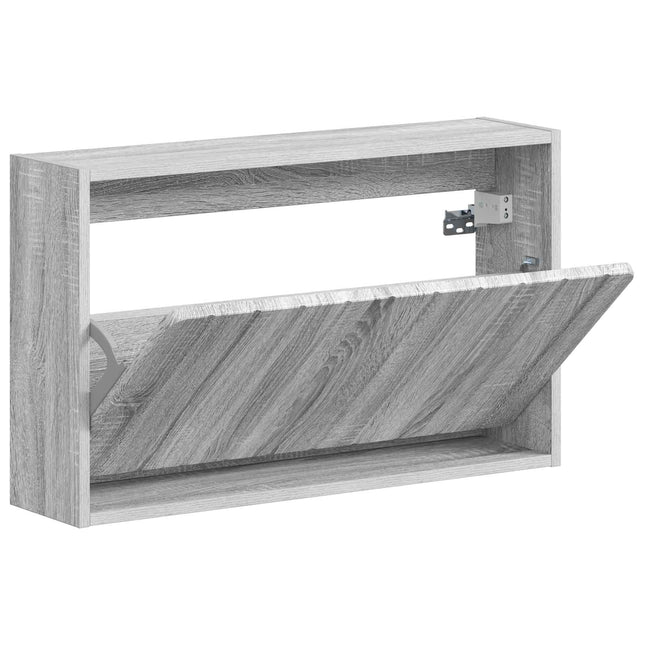Vægmonteret Skoskab ZWOLLE 71 x 17 x 43 cm Konstrueret træ