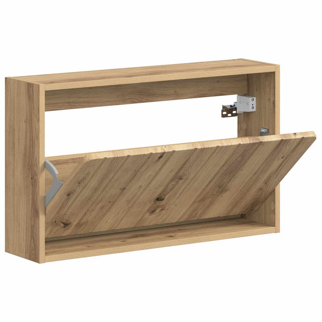 Vægmonteret Skoskab ZWOLLE 71 x 17 x 43 cm Konstrueret træ