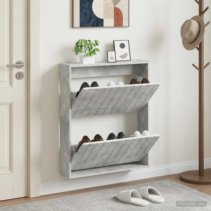 Vægmonteret Skoskab ZWOLLE 71 x 17 x 86 cm Konstrueret træ
