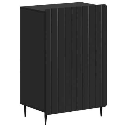 Sko skab ZWOLLE 59,5 x 39,5 x 91,5 cm Konstrueret træ Sort