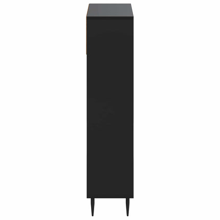 Sko skab ZWOLLE 78 x 24 x 103 cm Konstrueret træ Sort